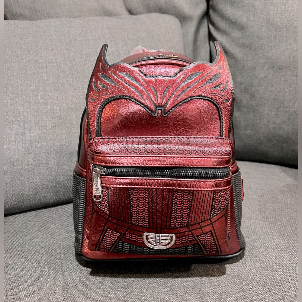 NWT Marvel’s Scarlet Witch Loungefly mini backpack.